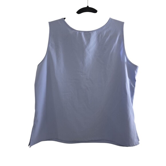 Draper's and Damons Women Sleeveless Tank Top Blue Size Petite Large - Picture 2 of 4